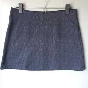 Athleta fleece lined mini skirt chevron print